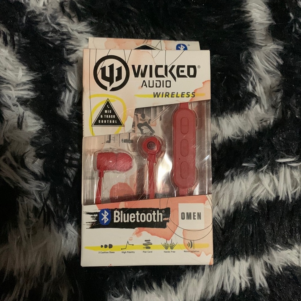 Wicked Audio "Omen" Wireless Bluetooth Earbuds | Red